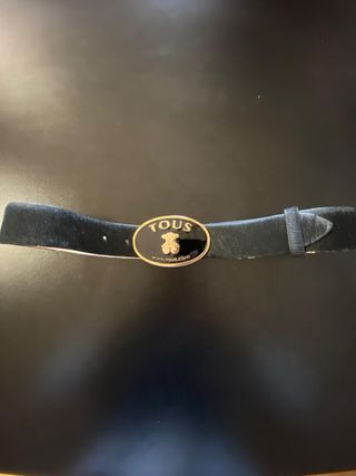 Cinturón Tous Negro y Dorado