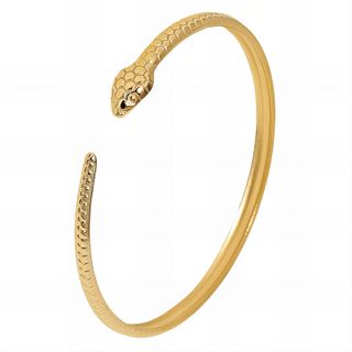 Pulsera Serpiente Acero Baño Oro 18K