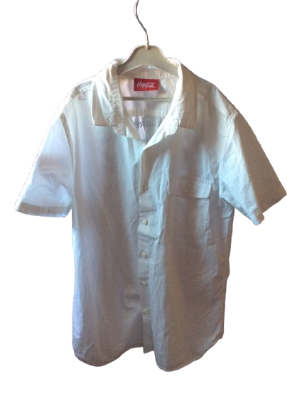 Camisa Coca-Cola Blanca Manga Corta