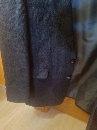 Americana gris hombre