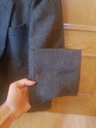 Americana gris hombre