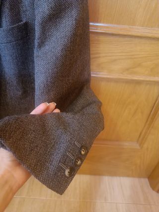 Americana gris hombre