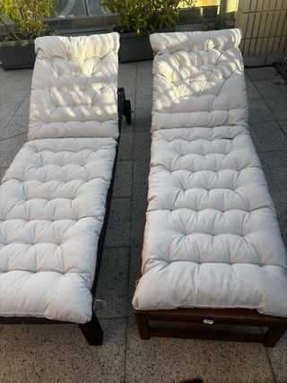 2 Hamacas Ikea Beige con Colchoneta - 75 cada una 