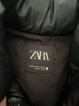Chaleco Zara Negro Talla XS