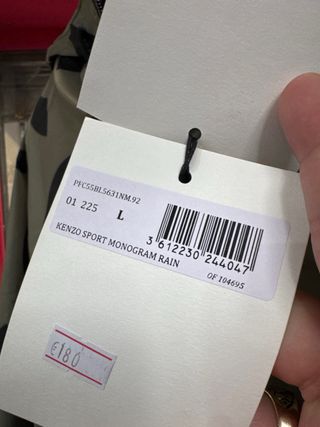 Impermeable Kenzo Verde Oliva