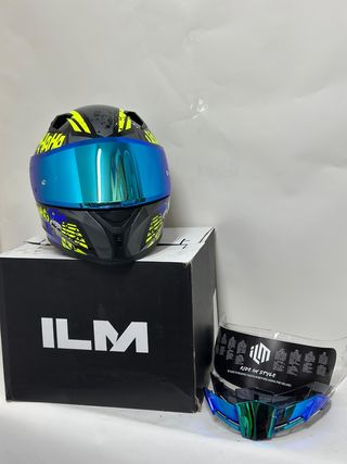 Casco Moto ILM Z501 Joker Azul DOT ECER