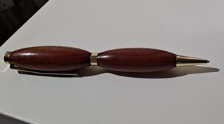 Bolígrafo artesanal madera y metal