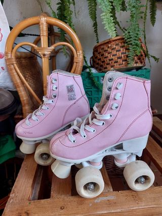 Patines rosas para niña