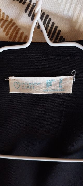 Blazer / americana Negro Primark Talla L