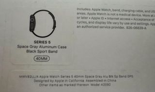 Apple Watch Series 5 40mm Gris Espacial