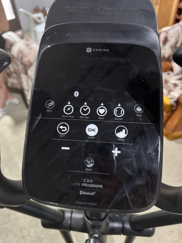 Bicicleta estática Domyos con fisura