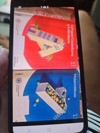 Libros 1 eso matemáticas y lengua 50€ los 2