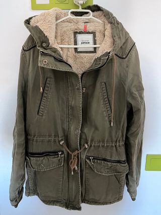 Parka Pimkie verde con forro