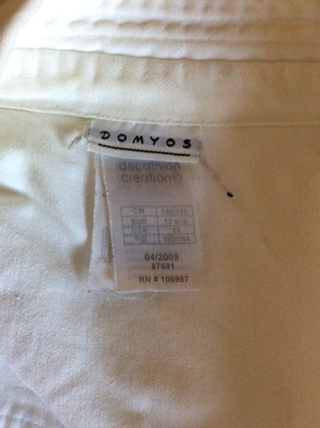 Traje de Yudo Blanco 12 Años