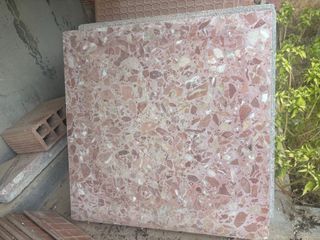 Baldosa Terrazo Roja Mosaico