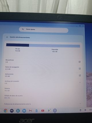 Chromebook Acer N19q2 Gris