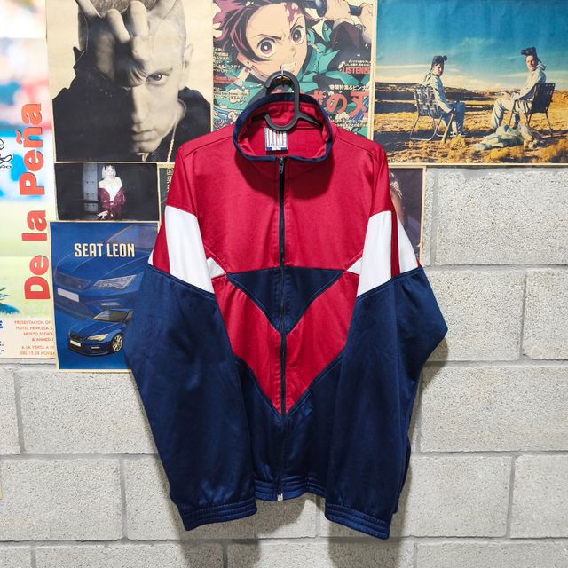 Chaqueta Crazy Vintage Unisex Y2K Roja y Azul