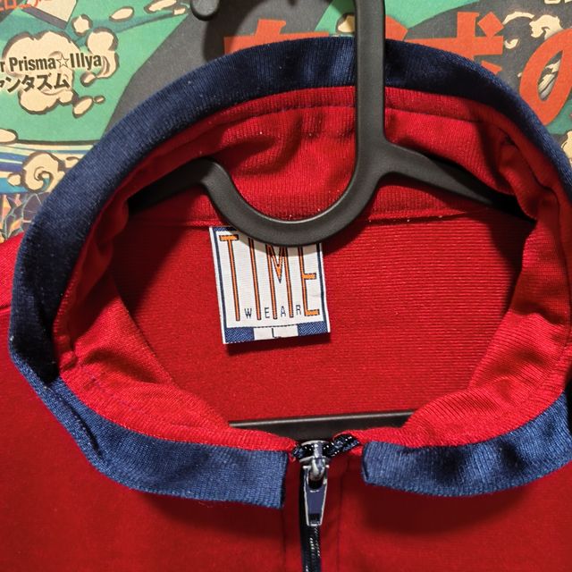 Chaqueta Crazy Vintage Unisex Y2K Roja y Azul