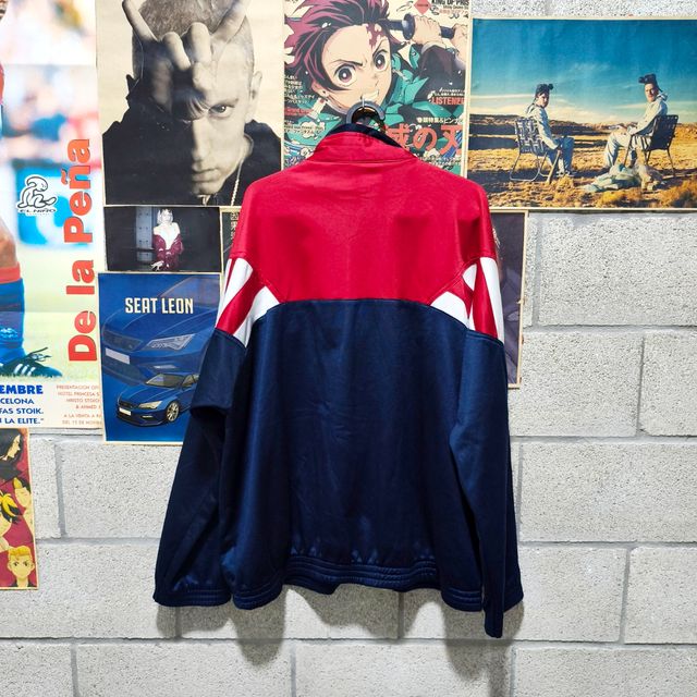 Chaqueta Crazy Vintage Unisex Y2K Roja y Azul