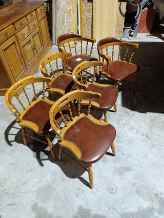 6 Sillas de Comedor Madera Haya