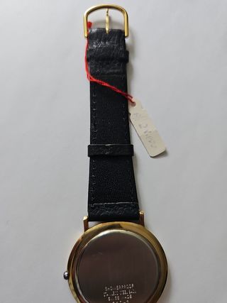 Reloj Edox Suizo Vintage Dorado y Negro