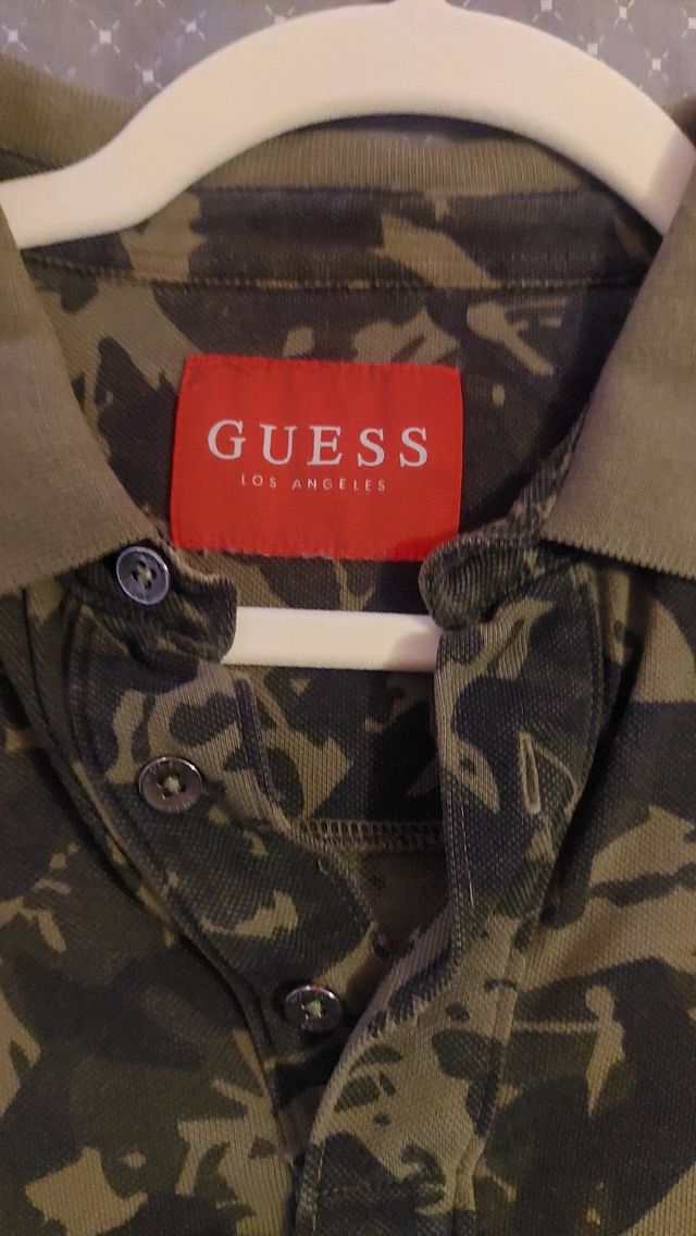 Polo Guess Camouflage Verde