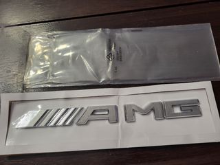 Scritta AMG Mercedes Cromata