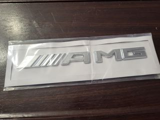 Scritta AMG Mercedes Cromata