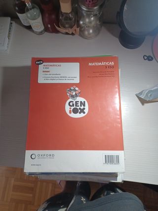 Matemáticas 3º ESO. Libro del estudiante. GENiOX