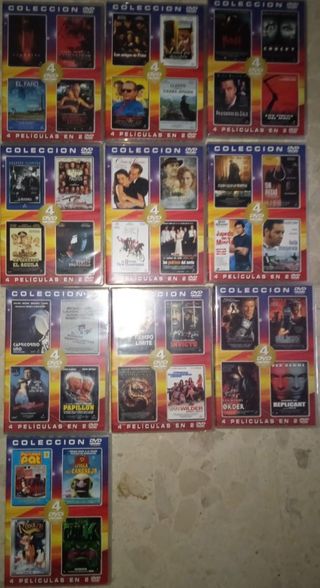 40 películas en 20 DVD,todas sin abrir menos 4.