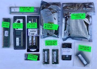 Pack 45 Memorias RAM + Procesador Intel Core 2 Duo