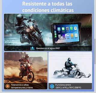 PANTALLA CAR PLAY PARA MOTO IP67
