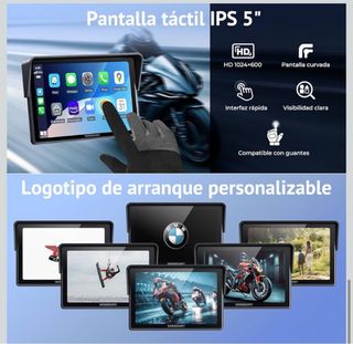 PANTALLA CAR PLAY PARA MOTO IP67