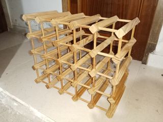 Botellero madera 20 botellas