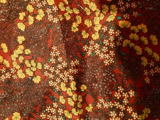 Gonna vintage floreale marrone multicolore