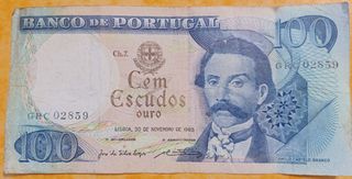Billete 100 Escudos Portugal 1965