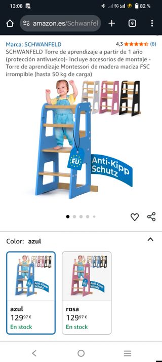 Torre aprendizaje + trona Stokke tripp trapp 