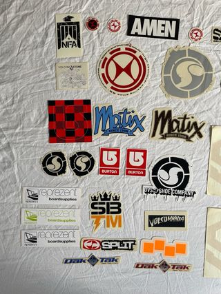 Pegatinas Snowboard / Skate Varias Marcas