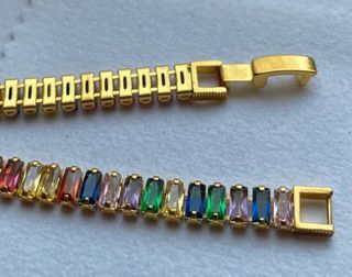 Tennis Multicolor - placcato oro 18 k