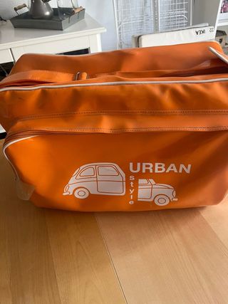 Bolsa de viaje vintage naranja
