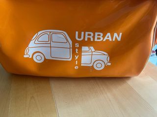 Bolsa de viaje vintage naranja