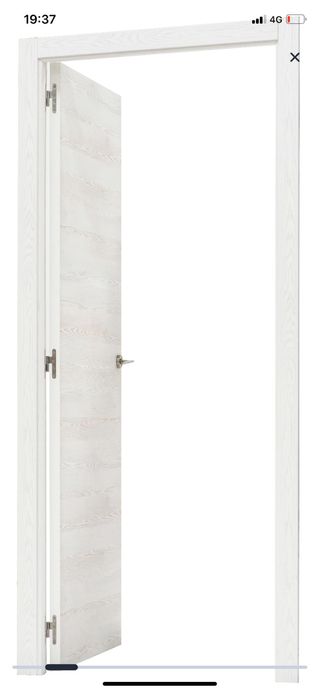2 Puertas de madera oslo blanca.