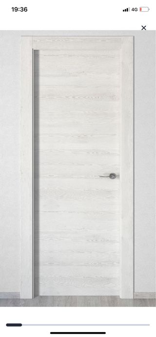 2 Puertas de madera oslo blanca.