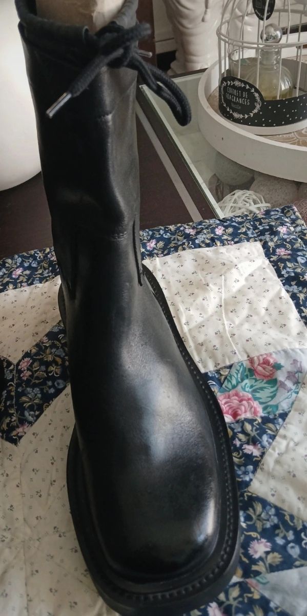 Botas de media pantorrilla negras