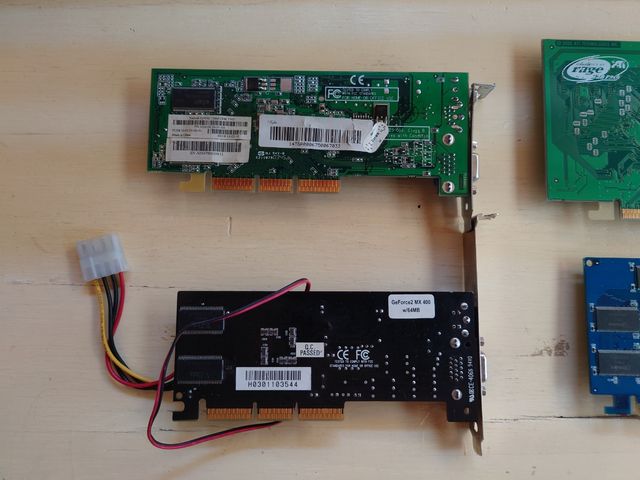 Lote 4 Tarjetas Gráficas AGP