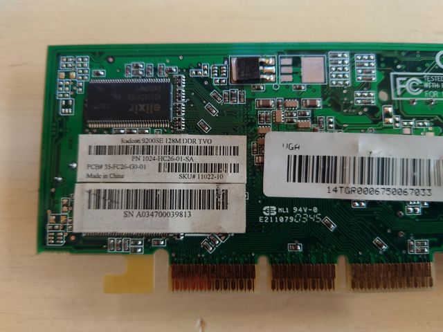 Lote 4 Tarjetas Gráficas AGP