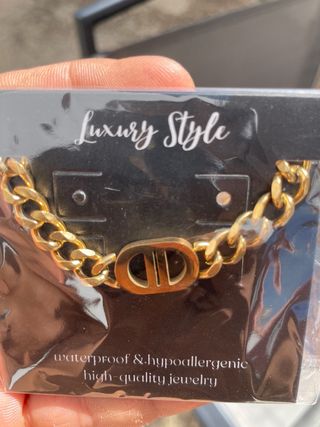 Pulsera Eslabones Chapado Oro 18K