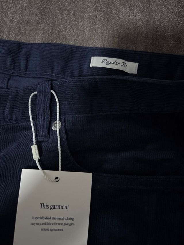 Pantalón de pana Gant azul hombre