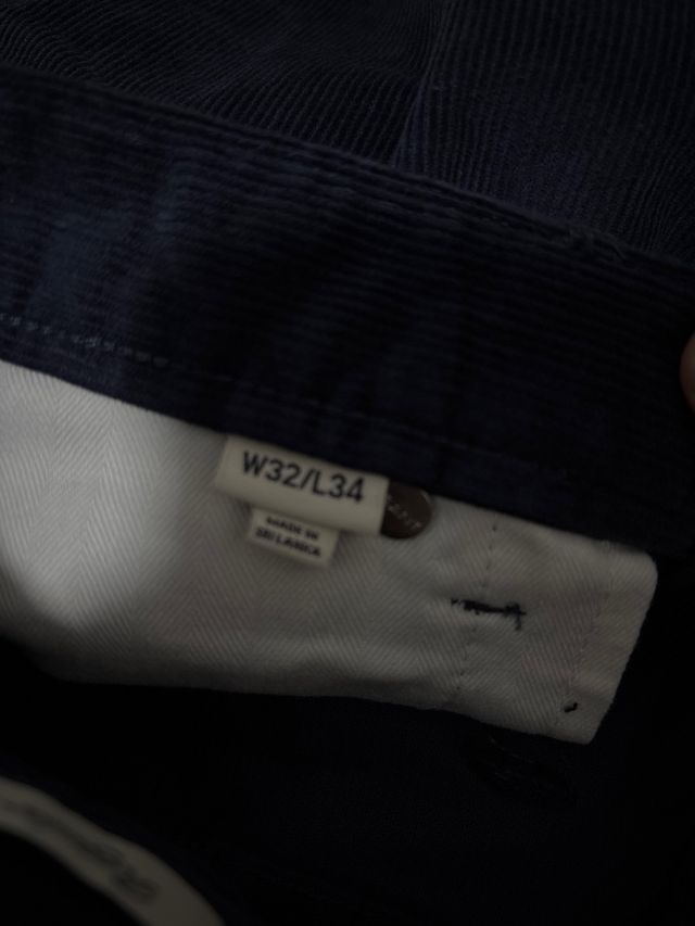 Pantalón de pana Gant azul hombre