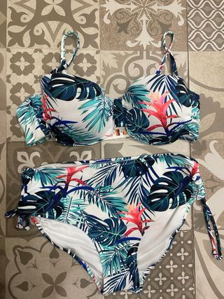 Bañador Negro y Rosa
